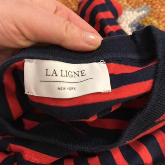 EUC La Ligne navy and red striped long sleeve top- made in Portugal  SZ XS - Picture 5 of 5
